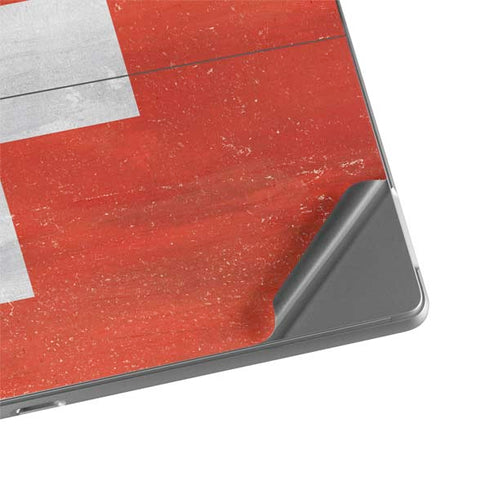 Switzerland Flag Distressed Surface Pro 8 Skin